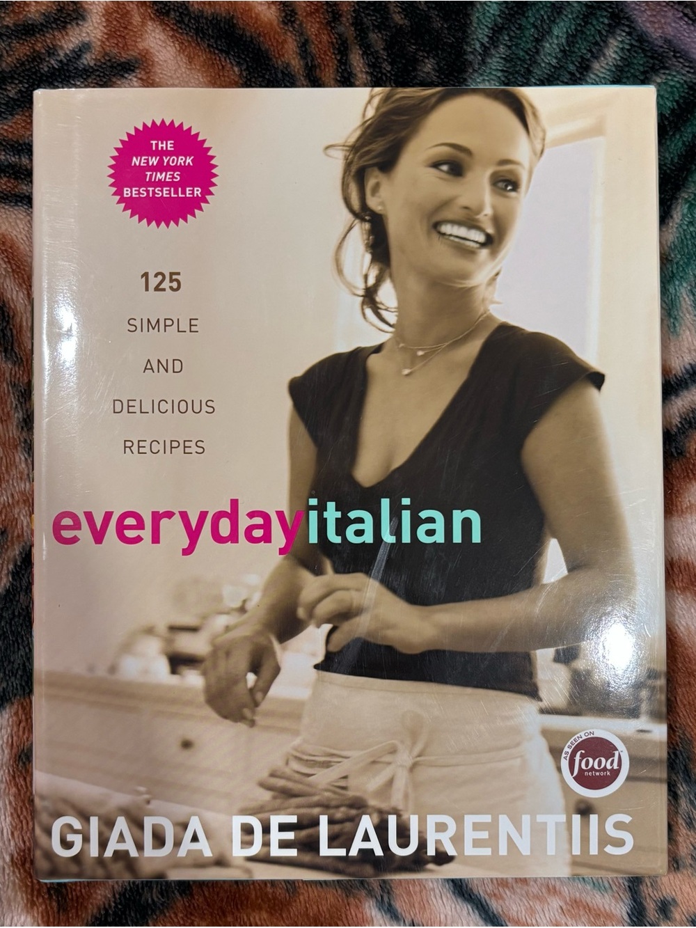 Everyday Italian Cookbook - Cream Cover with Black Photo